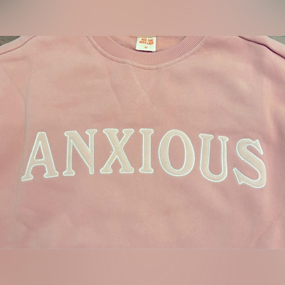 Anxious Crewneck Sweatshirt Size Medium BRAND NEW - Picture 2 of 4